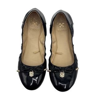 Vince Camuto Eryn Patent Leather Ballet Flats Black Size 7